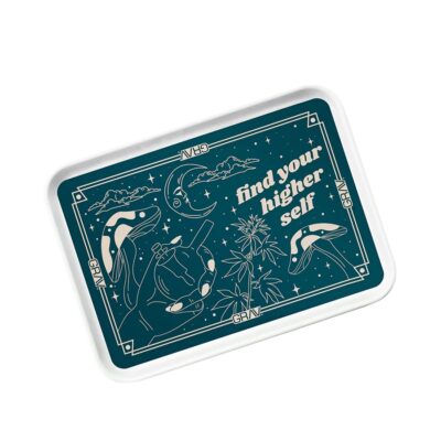 GRAV | Rolling Tray - Sea Green/White - Higher Self